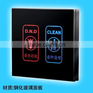 Hotel Electronic Doorplate Touch Panel Electrical Doorbell Doorplate With DND and Clean thumbnail-1