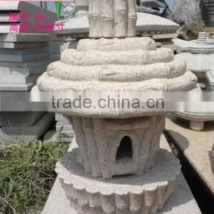 Yellow Outdoor Stone Lantern thumbnail-1