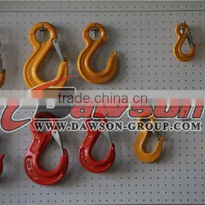 G80 Eye Sling Hook With Safety Latch,forged Eye Hook for Chain thumbnail-3
