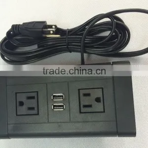 Surface Mounted Electrical Outlet With 2 Usb for Charging thumbnail-1