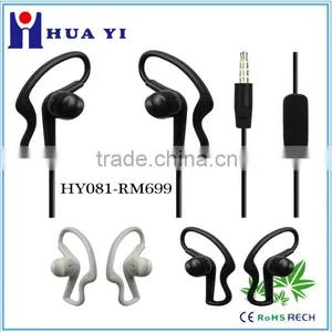 High Quality New Design Stereo Mobile Sport Earphones Hooks Unique Design Suitable for Waring thumbnail-1