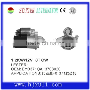 High Quality 12V Auto Starter Motor BYD371QA-3708020 thumbnail-1