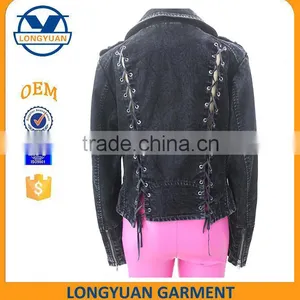 Breathable Latest Fashion Sexy Style pu Leather Jacket for Woman thumbnail-2