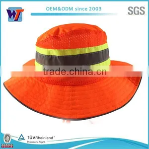 Fisherman 100% Cotton Short Brim Fashion Custom Australian Orange Bucket Hat thumbnail-1