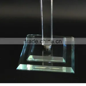 Clear Crystal Flower Stand With Crystal Pendant Wedding Centerpieces Home Decor R-3044 thumbnail-4