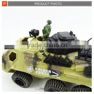 Realastic Plastic Military Toy Tank Model Set With Light thumbnail-3