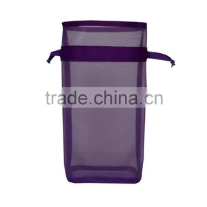 New Arrival Wholesale Mesh Drawstring Bag for Lady 2016, Blue Mesh for Body thumbnail-4