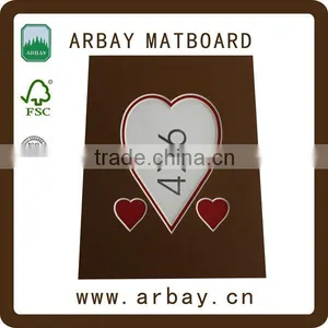 Promotional Gifts 11x14 Heart Shapes Paper Photo Frame Matte Board thumbnail-1