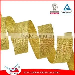Decorative Gold Ribbon,Gold Metallic Ribbon for Gift Packing thumbnail-1