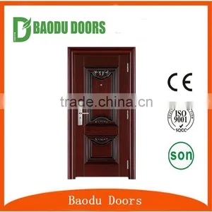 High Quality Exterior Main Door Designs Security Iron Single Door Design thumbnail-3