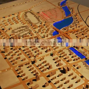 Wood Material Architectural Planning Model , Wood Block Model Maker thumbnail-2