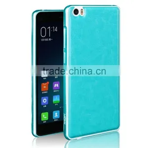 Charming Leather Back Case for Xiaomi mi Note With Metal Frame thumbnail-1