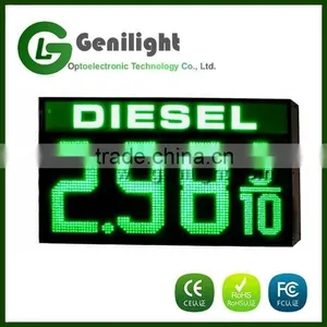 Outdoor Waterproof Green LED Gas Price Change Diesel Fuel Gas Station Display thumbnail-1
