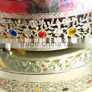 Wedding Cake Stand With Colorful Bead for Wedding Centerpieces thumbnail-2