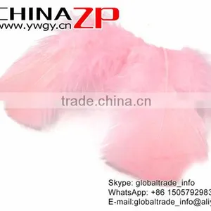 ZPDECOR Bulk Sale Hot Selling Plumage Dyed Light Pink Turkey T-Base Body Feathers for Parties Decorations thumbnail-4