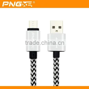PNGXE Hot Sale High Quality Nylon Braided Usb Charger Cable for Iphone 5 Data Cable thumbnail-1