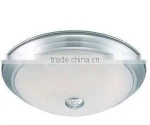 LED 13" Cirrus Flush Mount Ceiling Fixture With Glass Shade thumbnail-1