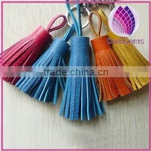 Colorful Mini Crow Leather Tassel, Tassel Leather for Handbag 6.5cm thumbnail-1