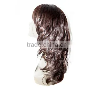 Manufacturer Supply Hot Sale Romamce Curl Fiber Curly Synthetic Lace Wig thumbnail-2