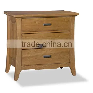 Vintage Nightstands Bed Side Table Timber Night Table Panel Furniture thumbnail-1