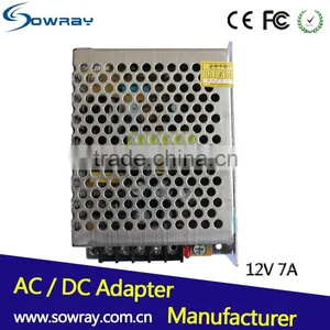 Waterproof Led Power Supply 12v 7a 110v/220v dc Switching Power Supply 12V SMPS Adapter for Led Strip Light Power Supply thumbnail-1