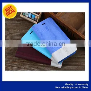 Newest Design Wooden Mobile Phone Leather Case for Asus K004 Leather Stand Case thumbnail-4