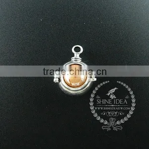 22mm Round Setting Silver Platd Steam Punk Blue,orange,green,purple,sky Blue and Champage Ceramic DIY Pendant Charm 1830068 thumbnail-4