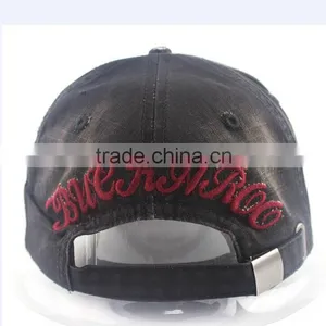 Washed Baseball Cap Blank Hat With Metal Buckle thumbnail-3