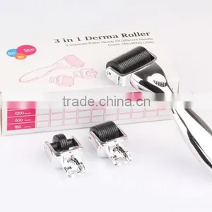 New Arrival NL301 ! 180/600/1200 Micro Needle Derma Roller,3 in 1 Derma Roller,high Quality 3 in 1 Derma Roller thumbnail-1
