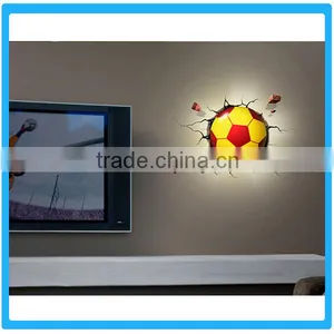 New Hot Football Shaped LED Sensor Night Light,Children Creative Gifts LED Lights,Wall Paper Night Light thumbnail-2