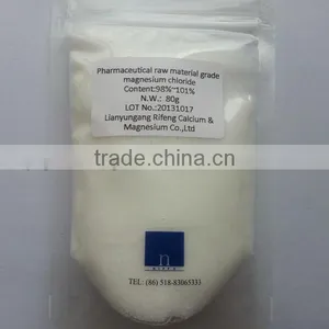High Quality 99% Magnesium Chloride, Magnesium Chloride, Pharmaceutical Grade Magnesium Chloride Powder / Flakes thumbnail-1