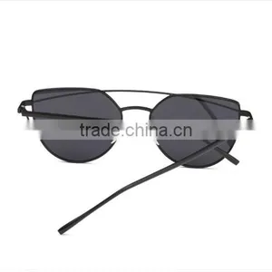 Aimade 2016 New Cat Eye Sunglasses Women Brand Designer Fashion Twin-Beams Rose Gold Mirror Cateye Sun Glasses For Female UV400 thumbnail-5