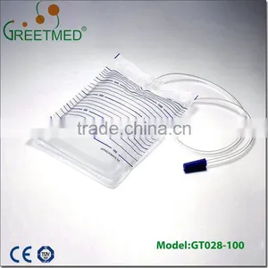 China Manufacture High Quality Portable 2000ml Sterile Urine Bag thumbnail-1