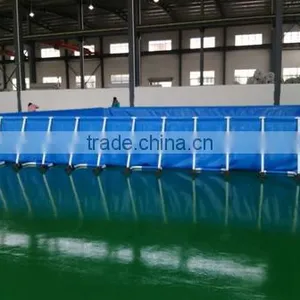 Steel Frame Above Ground Rectangular 4m SWIMMING POOL Filter Pump Mobile Swimming Pool thumbnail-4