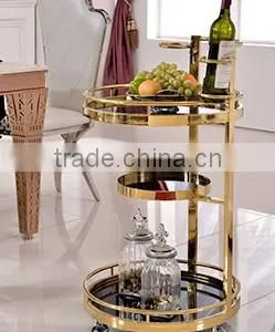 D001 Space Saving Furniture Low Stainless Steel Side Table thumbnail-4