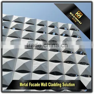 Hollow Out Panels Decorative Outdoor Sheet Metal Aluminum Wall Covering thumbnail-3