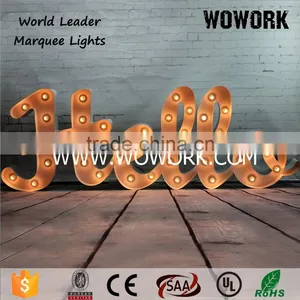 Waterproof Funfair Customised Metal LED Sign Decorative Advertising Backdrop Lamp thumbnail-3