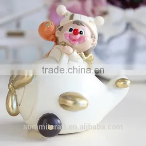 Resin Cartoon Baby Clown Figurine thumbnail-2