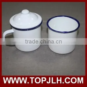 Good Quality Enamel Camping Mug Logo Printing Custom Enamel Mug thumbnail-5