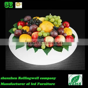 High Quality Led Light up Fruit Dish/PE Plastic Light up Led Fruit Plate With Rechargeable Battery thumbnail-1