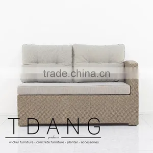 Belvedere Left Hand Bench - Vietnam Wicker Furniture - Outdor Conversation Furniture thumbnail-1