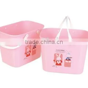 PP Plastic Basket With Handle/Storage Basket/food Basket thumbnail-6