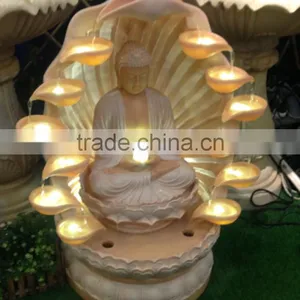 Water Fountain Led Buddha Statue Decorations Polyresin thumbnail-3