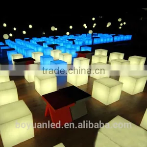 Led Remote Control Luminous Waterproof Rechargeable Mobile Pub Chair thumbnail-4