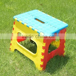 11 Inch Colored Folding Step Stool thumbnail-1
