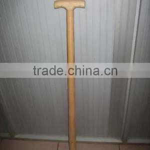 WH003 Chinese Ash Wood T Grip Spade Handle Fork Handle Shovel Handle thumbnail-1
