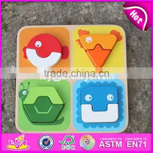 2017 Manufacturer of New Kids Animal Toy Wooden Jigsaw Puzzle Maker W14D028 thumbnail-4