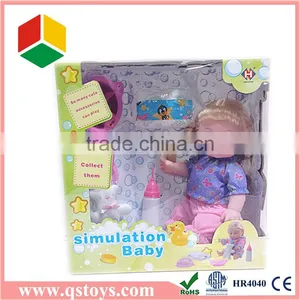 Lovely 14 Inch Girl Baby Doll in Pet Box QS150811123 thumbnail-1
