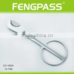 CC-1002A 14.7cm 2CR13 Stainless Steel Scissors-Shaped Full Metal Cigar Cutter thumbnail-1