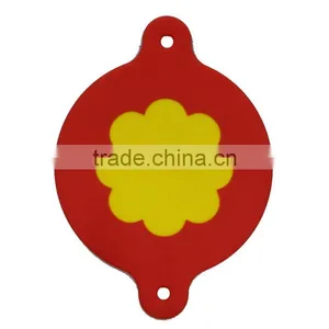 Colored Flower Shape Cup Coaster Custom Silicone Coasters Tea Cup Coaster thumbnail-2